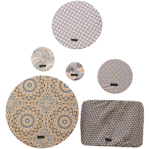 Greenie Food Cover Shweshwe - Cream 6 Pack