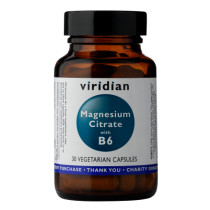 Viridian Magnesium Citrate with B6, 30 Capsules