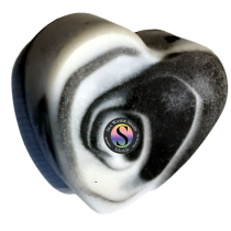 Soleseife Charcoal Sea Water Heart Soap