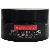 The Great Living Co Activated Charcoal Teeth Whitening Powder - Lemon