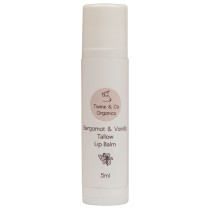 Twine & Co Organics Tallow Lip Balm - Bergamot & Vanilla