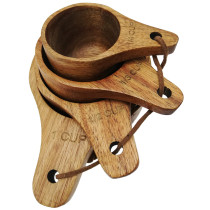 Woman-Kind Acacia Wood Measuring Cups 