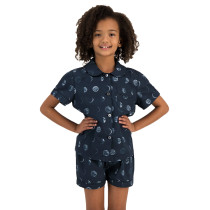 Woodstock Laundry Girls Short Pyjamas - Moons