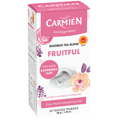Buy Carmien Fruitful Tea - with Raspberry Leaf Online | Faithful to Nature