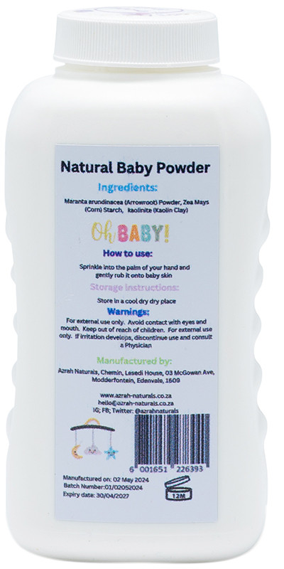 Buy Azrah Naturals Baby Powder Online | Faithful to Nature