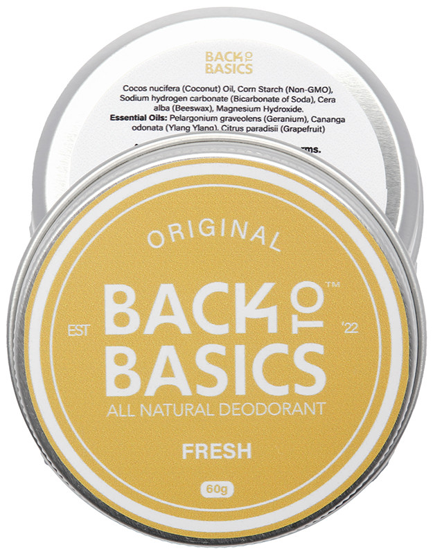 Buy Back to Basics Fresh Original Deodorant Tin Online | Faithful to Nature