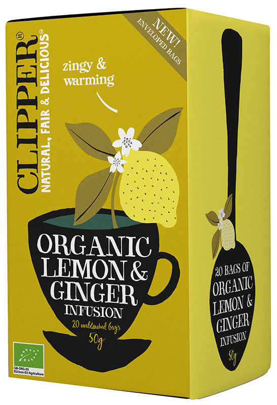 Buy Clipper Organic Lemon & Ginger Tea Online | Faithful to Nature