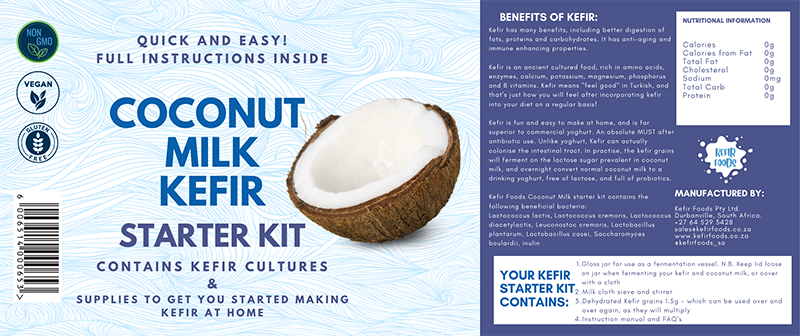 Buy Kefir Foods Coconut Milk Kefir Starter Kit Online | Faithful to Nature