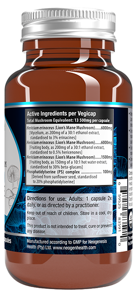 Buy Neogenesis MANEBrain - Lions Mane Extract + Phosphatidylserine