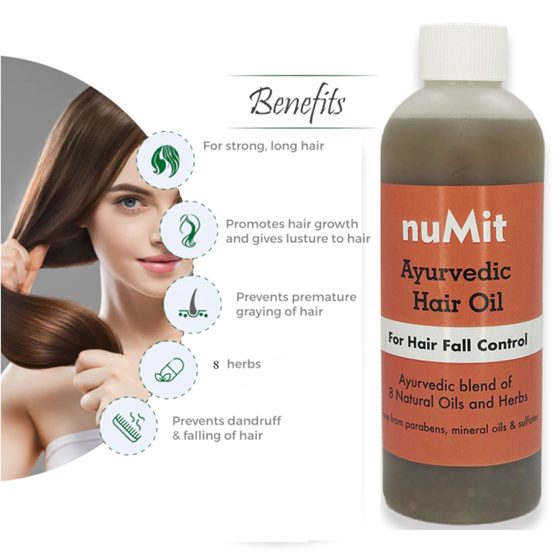 Buy nuMit Ayurvedic Hair Oil - Hair Fall Control Online | Faithful to ...