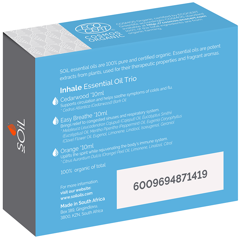 Buy Soil Essential Oil Trio Box - Inhale Online | Faithful to Nature