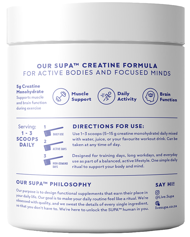 Buy Supa Creatine Raw Online | Faithful to Nature