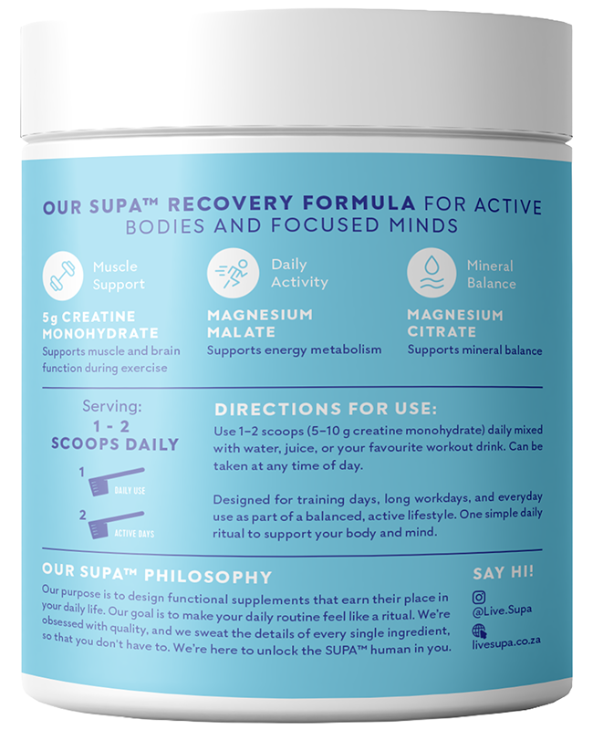 Buy Supa Creatine Recovery - Magnesium Complex Online | Faithful to Nature