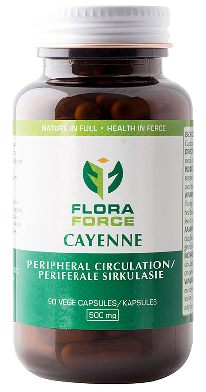Buy Flora Force Cayenne Capsules Online | Faithful to Nature