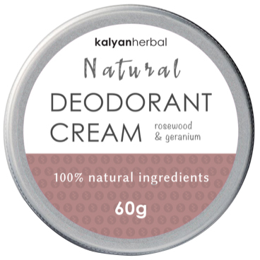 CLEANEQ DEODORANT CREAM 4本セット Buy Kalyan Herbal Natural Deodorant Cream - Rosewood & Geranium