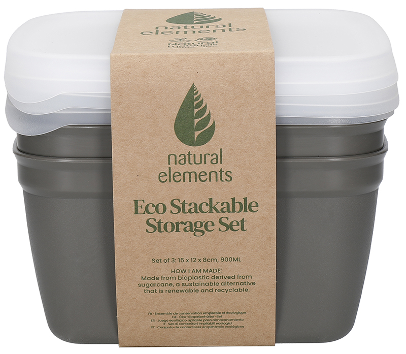 Buy Natural Elements Eco Stackable Storage Set. Medium 900ml