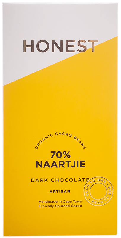 Buy Honest Chocolate Slab 70% - Naartjie Online | Faithful to Nature