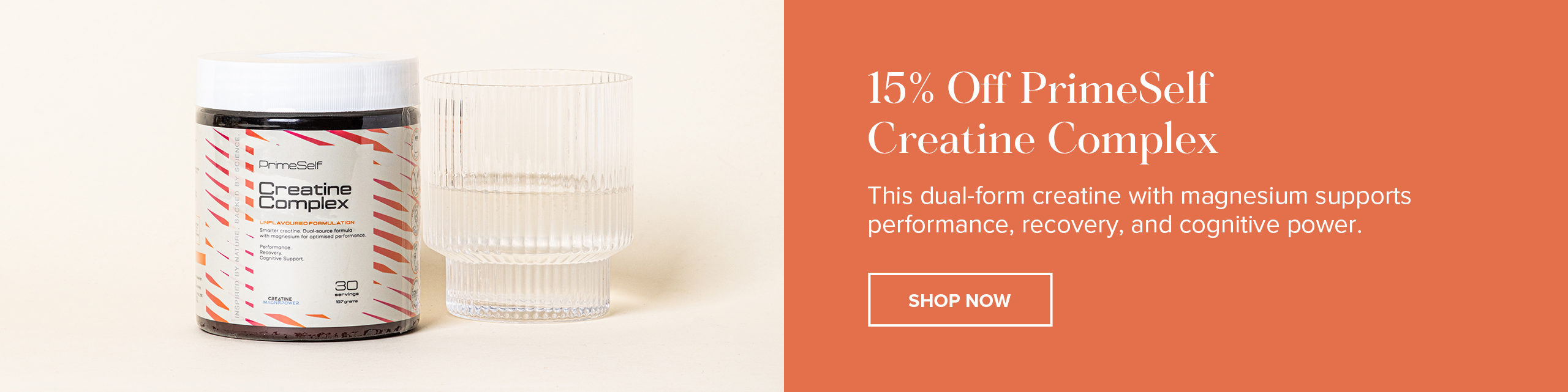 15% off Primeself Creatine Complex