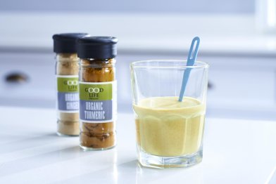 Turmeric and Ginger Kefir Breakfast Shots